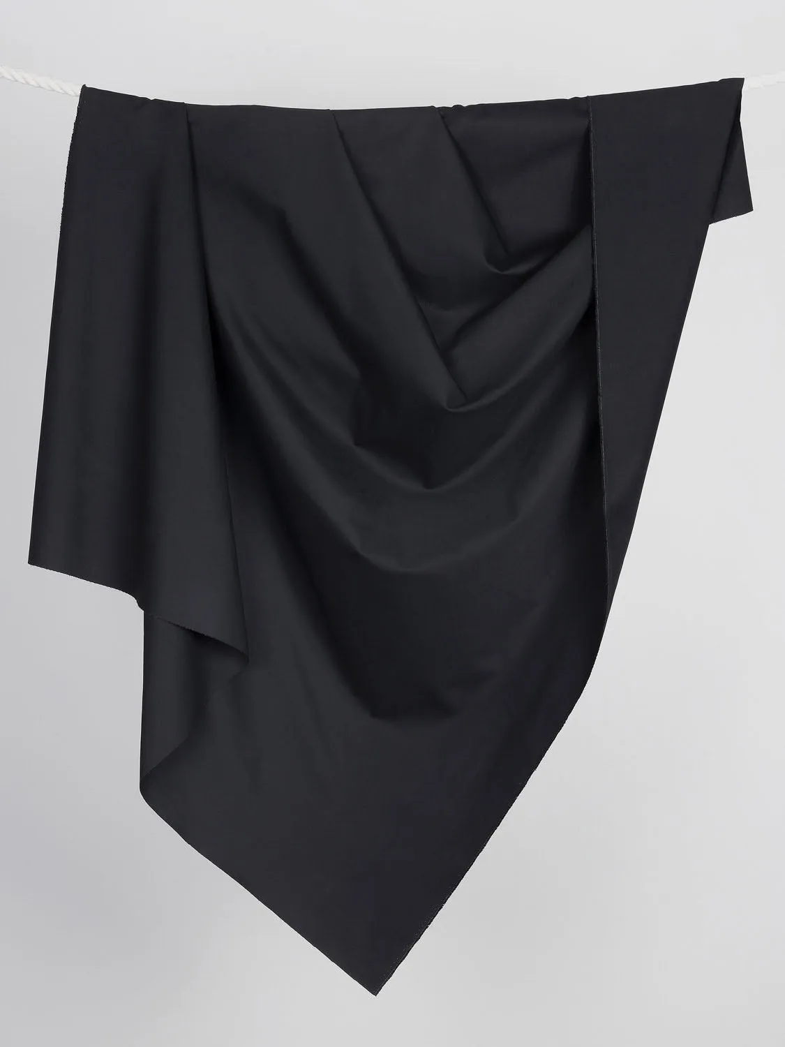 Midweight Organic Cotton Twill - Black