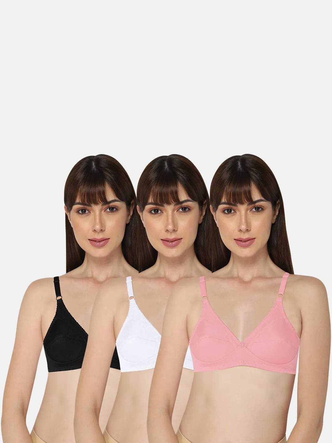 Naidu Hall Charmi Knitwear Bra Combo Pack – Comfortable and Stylish Knitwear Bras for Everyday Wear (C39)