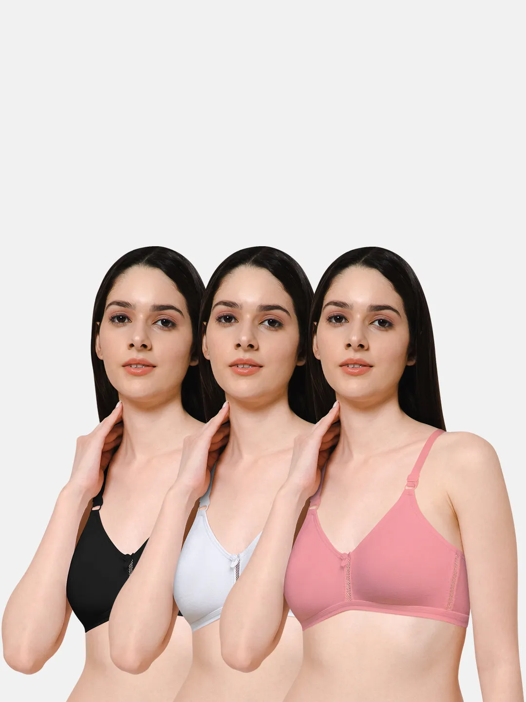 Naidu Hall Knitwear Bra Combo Pack – Stylish and Comfortable Everyday Support for Women (Beauti - C39)