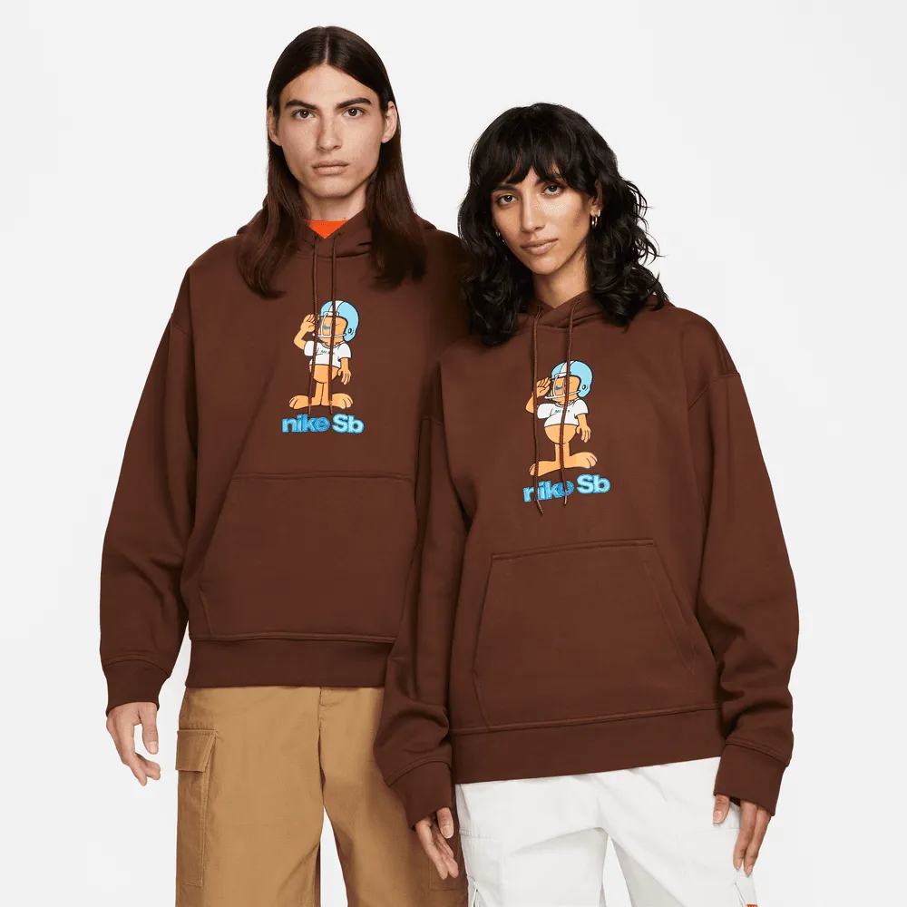 Nike SB Fleece Skate Pullover Hoodie Brown