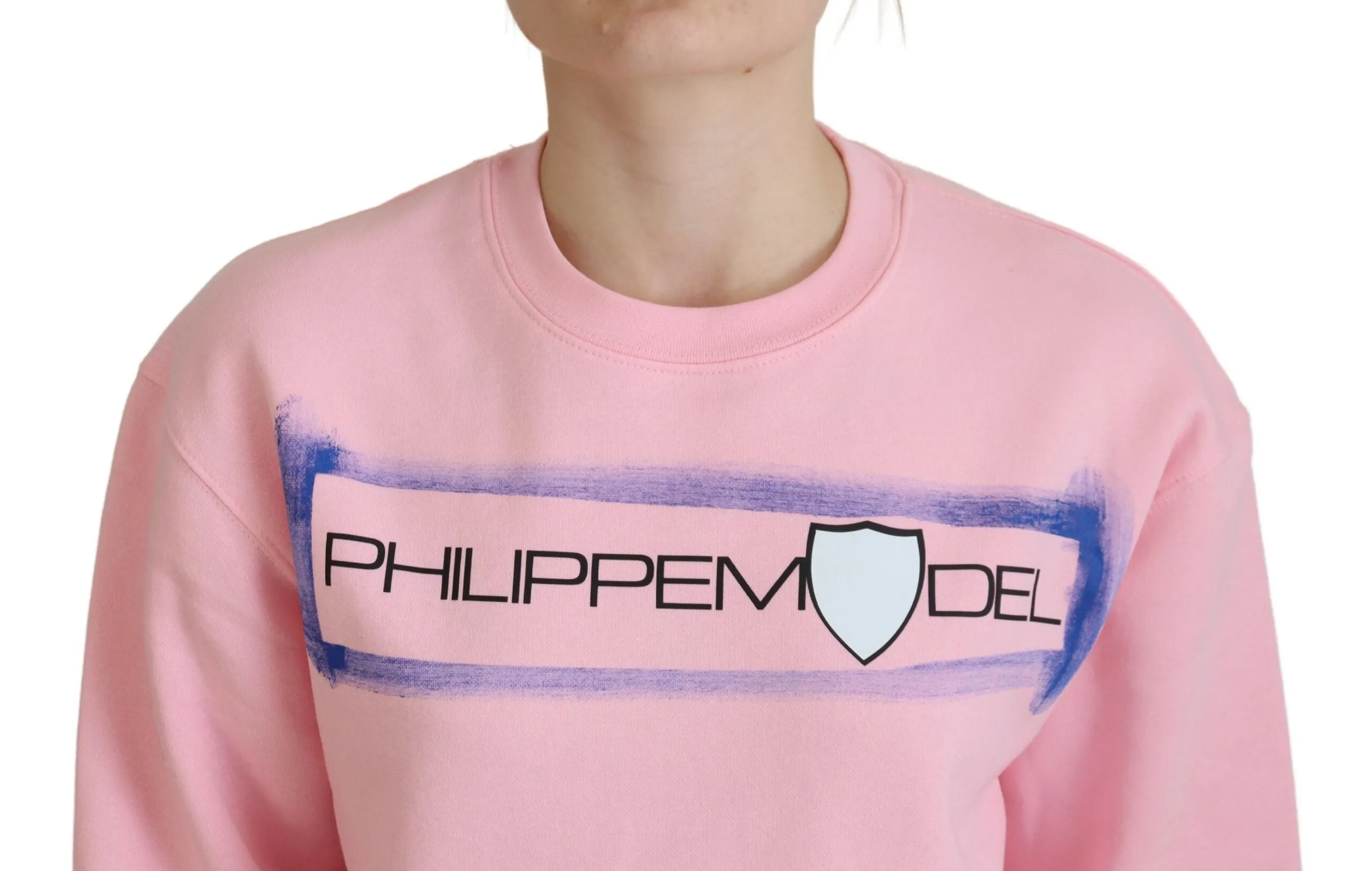 Philippe Model Elegant Pink Long Sleeve Pullover Sweater