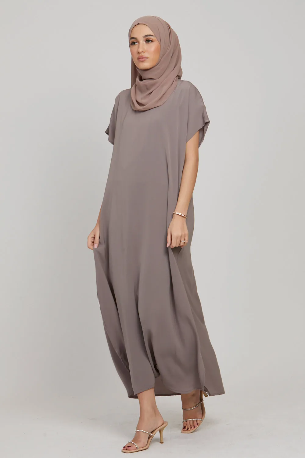 Premium Nidha Inner Slip Dress - Taupe