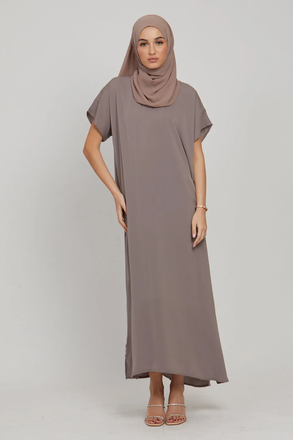 Premium Nidha Inner Slip Dress - Taupe