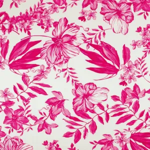 Printed Rayon & Linen - TOBAGO - 010 - Pink