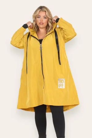 Rain Mac Oversized Hooded Coat