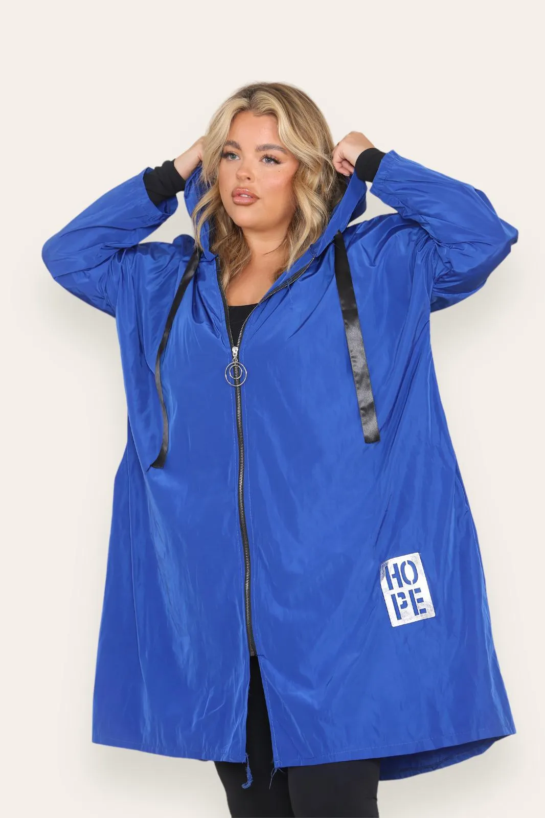 Rain Mac Oversized Hooded Coat