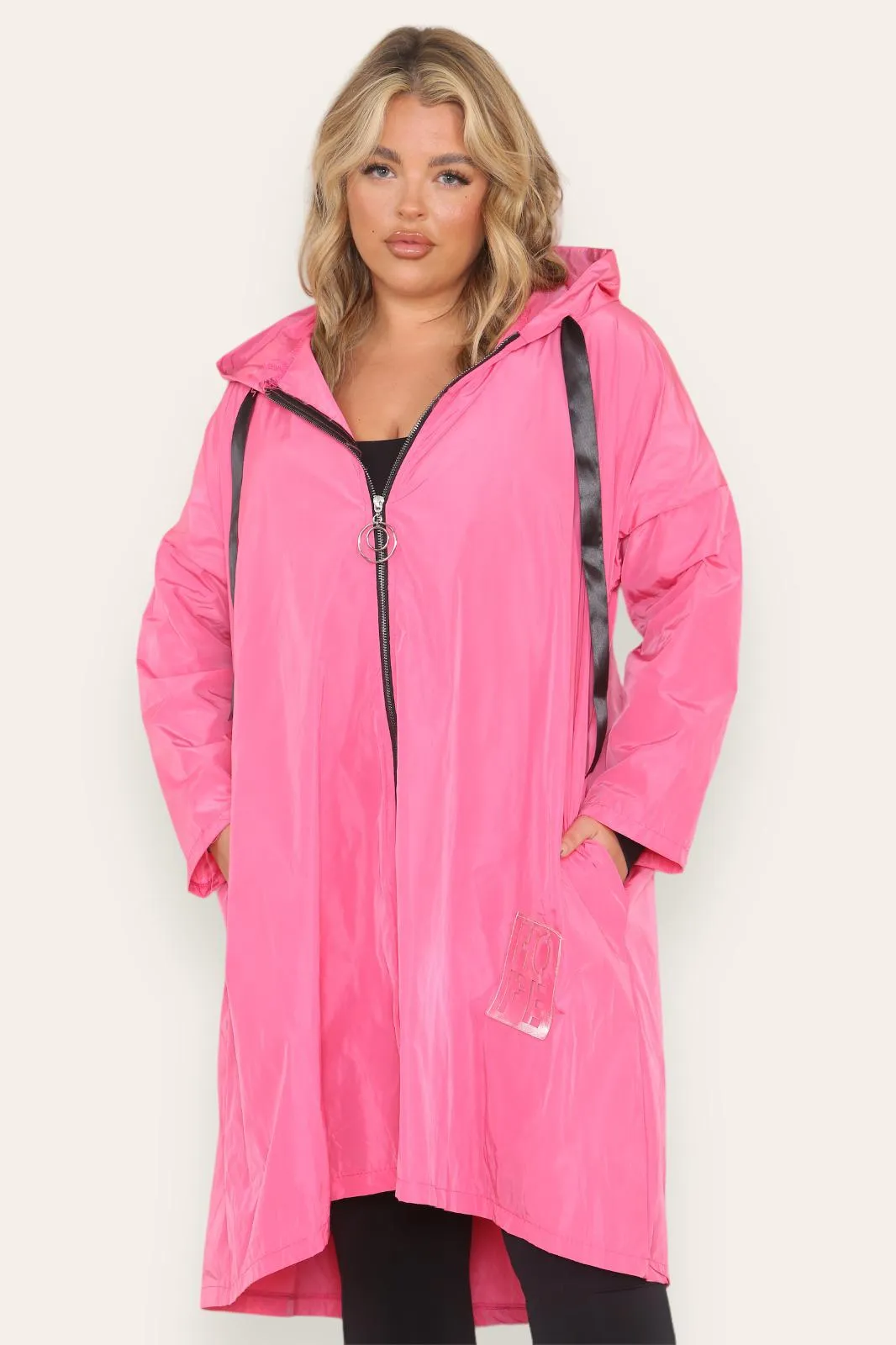 Rain Mac Oversized Hooded Coat