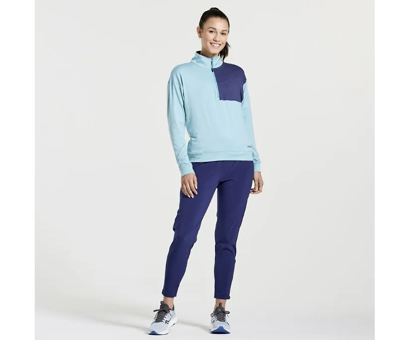 Saucony | Sunday 1/4 zip | Womens | Rainfall Heather