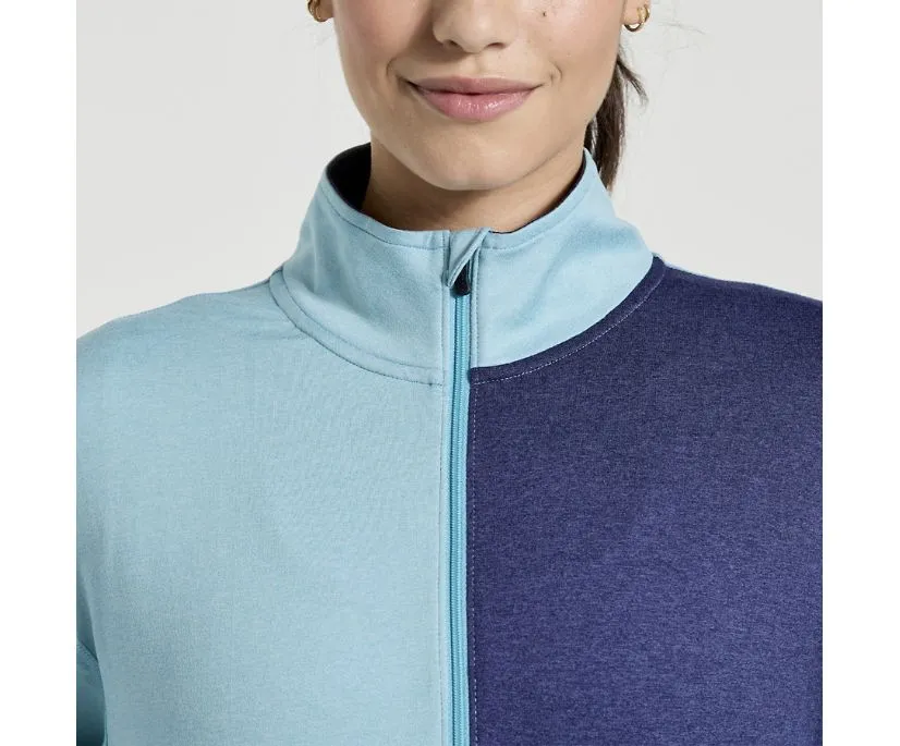 Saucony | Sunday 1/4 zip | Womens | Rainfall Heather