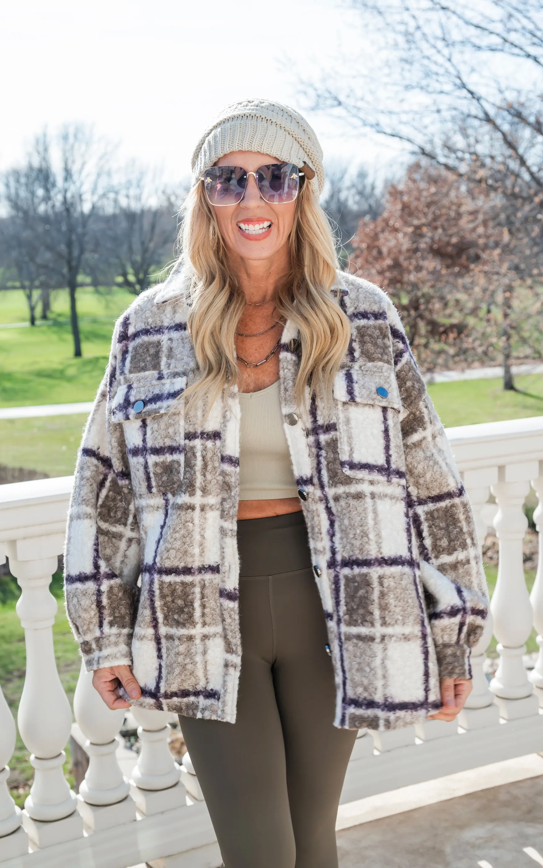 Taupe Faux Sherpa Coat - Final Sale