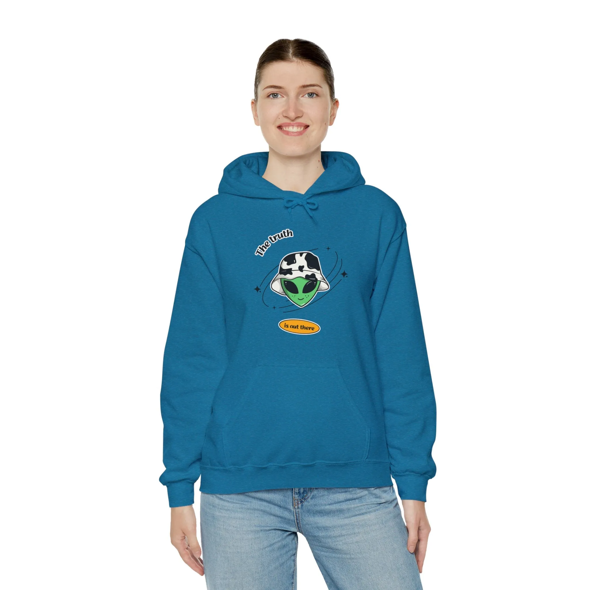 The Truth Is Out There Funny Cow Alien Hoodie