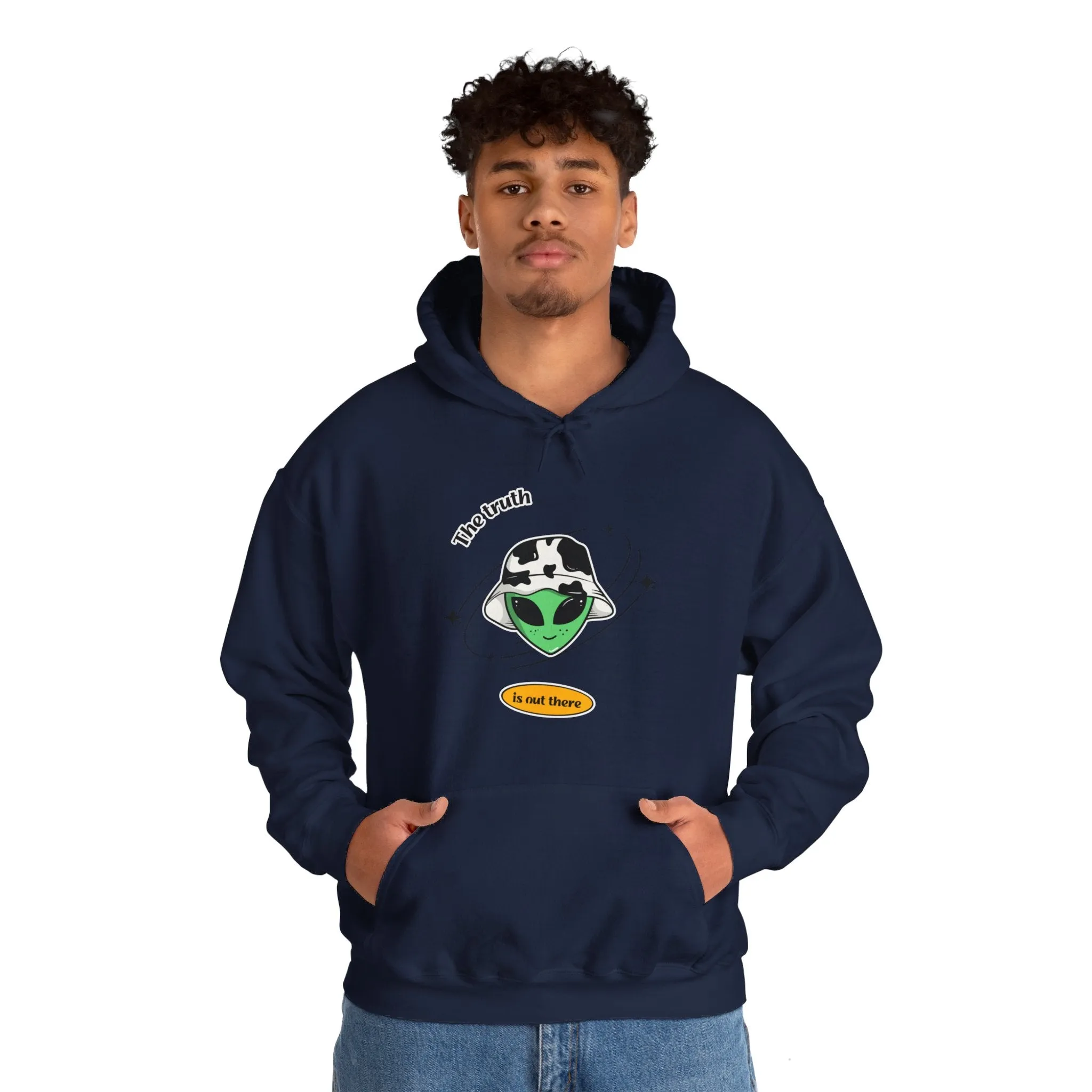 The Truth Is Out There Funny Cow Alien Hoodie