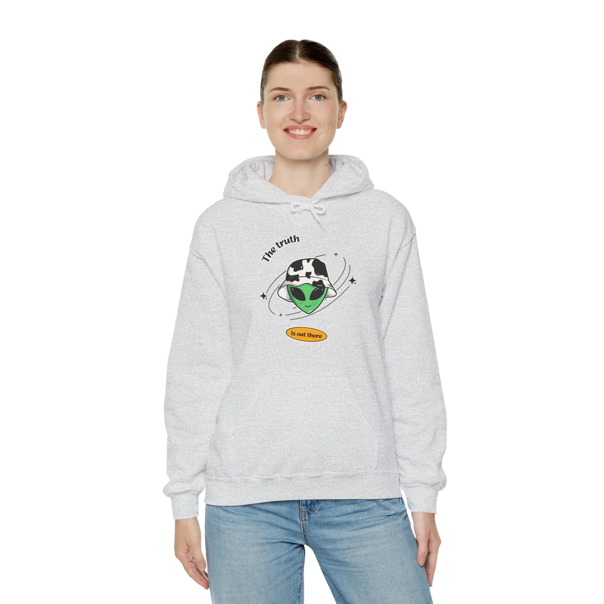 The Truth Is Out There Funny Cow Alien Hoodie