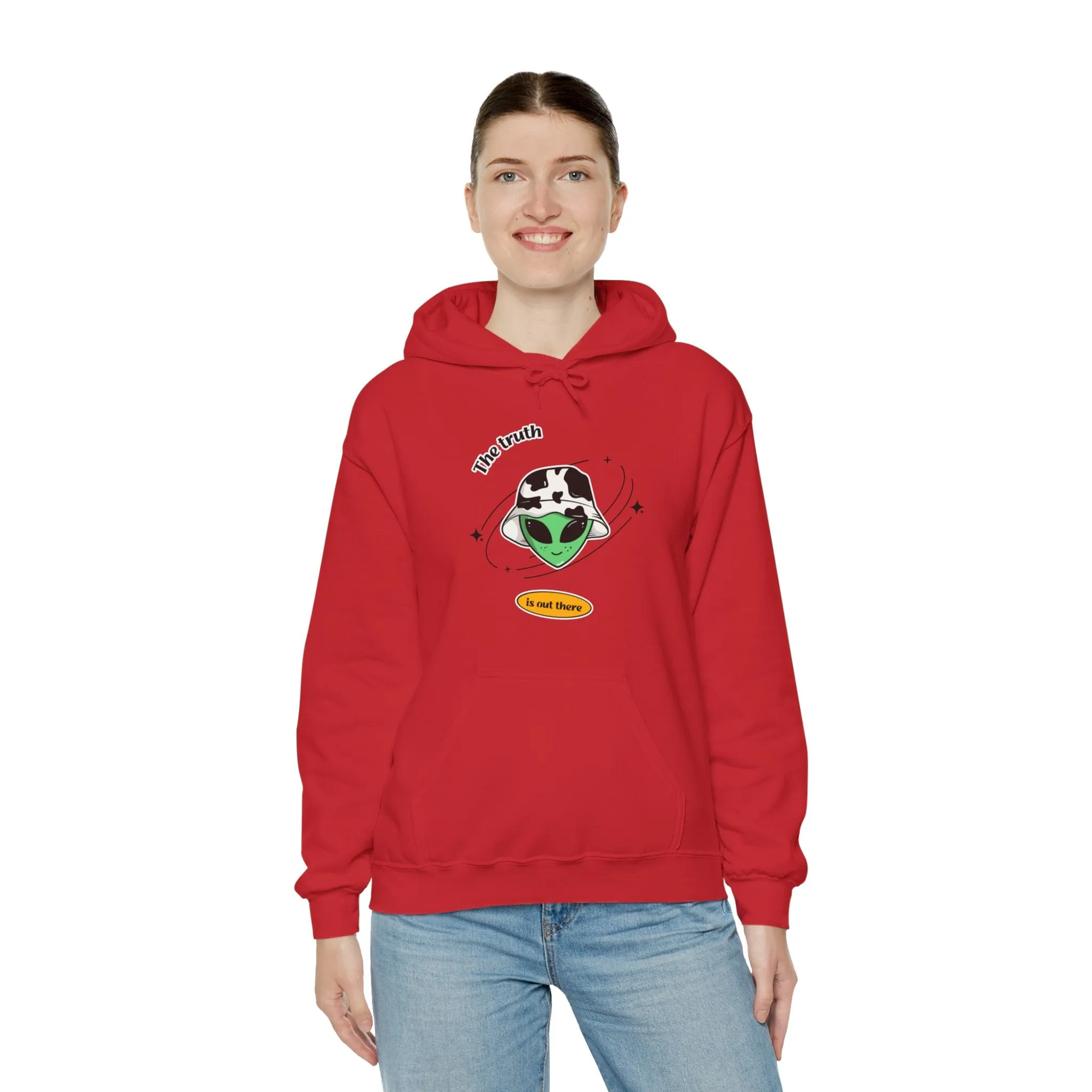 The Truth Is Out There Funny Cow Alien Hoodie