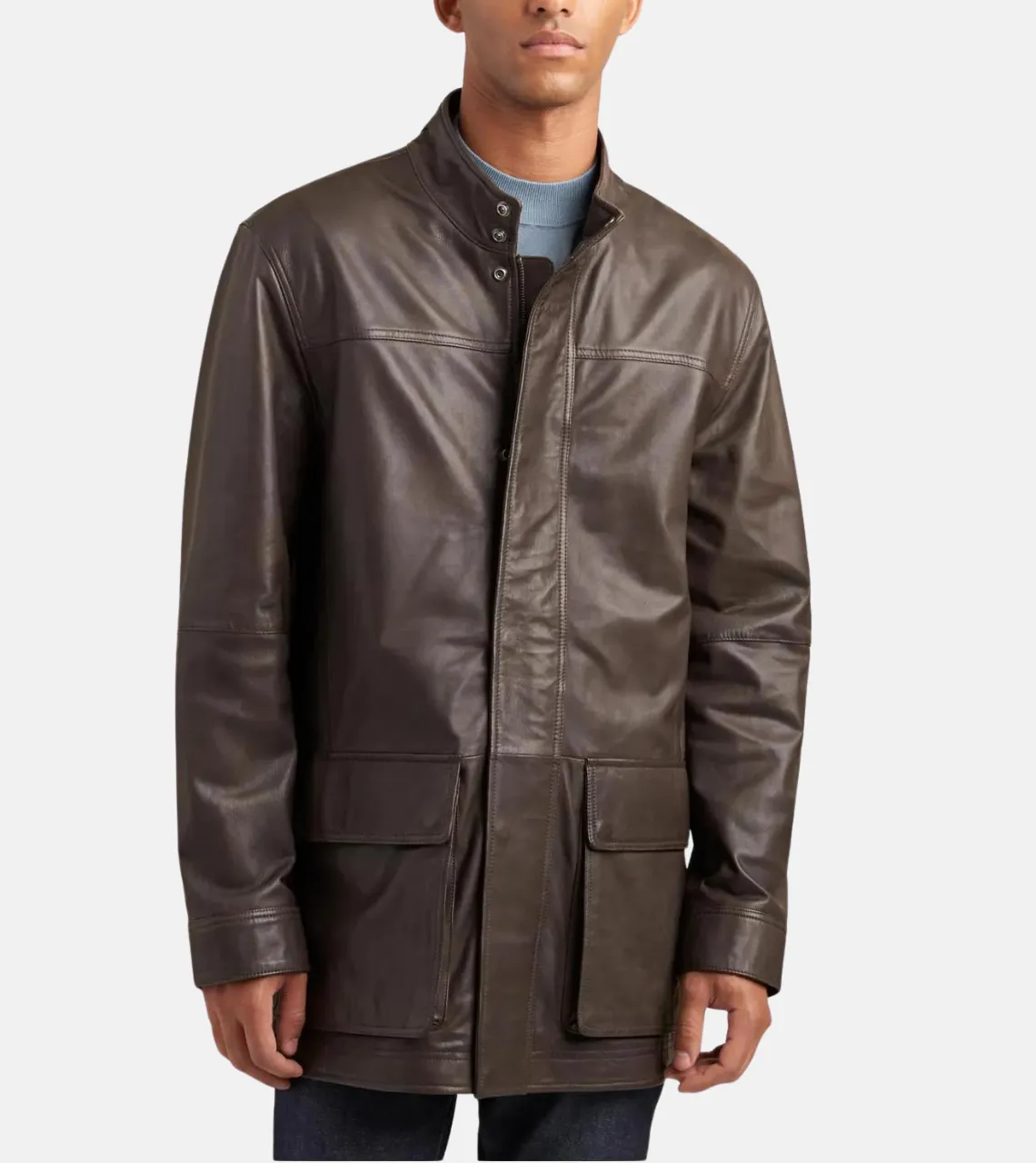 Ultimate Statement Men's Leather Coat