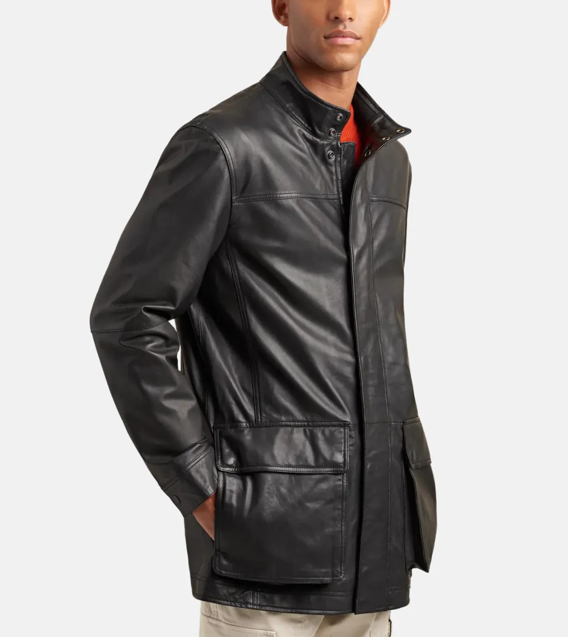 Ultimate Statement Men's Leather Coat