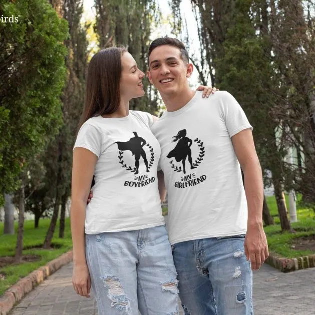 Valentine's Day My Boyfriend & Girlfriend Matching Set: Cute Gift for Couples