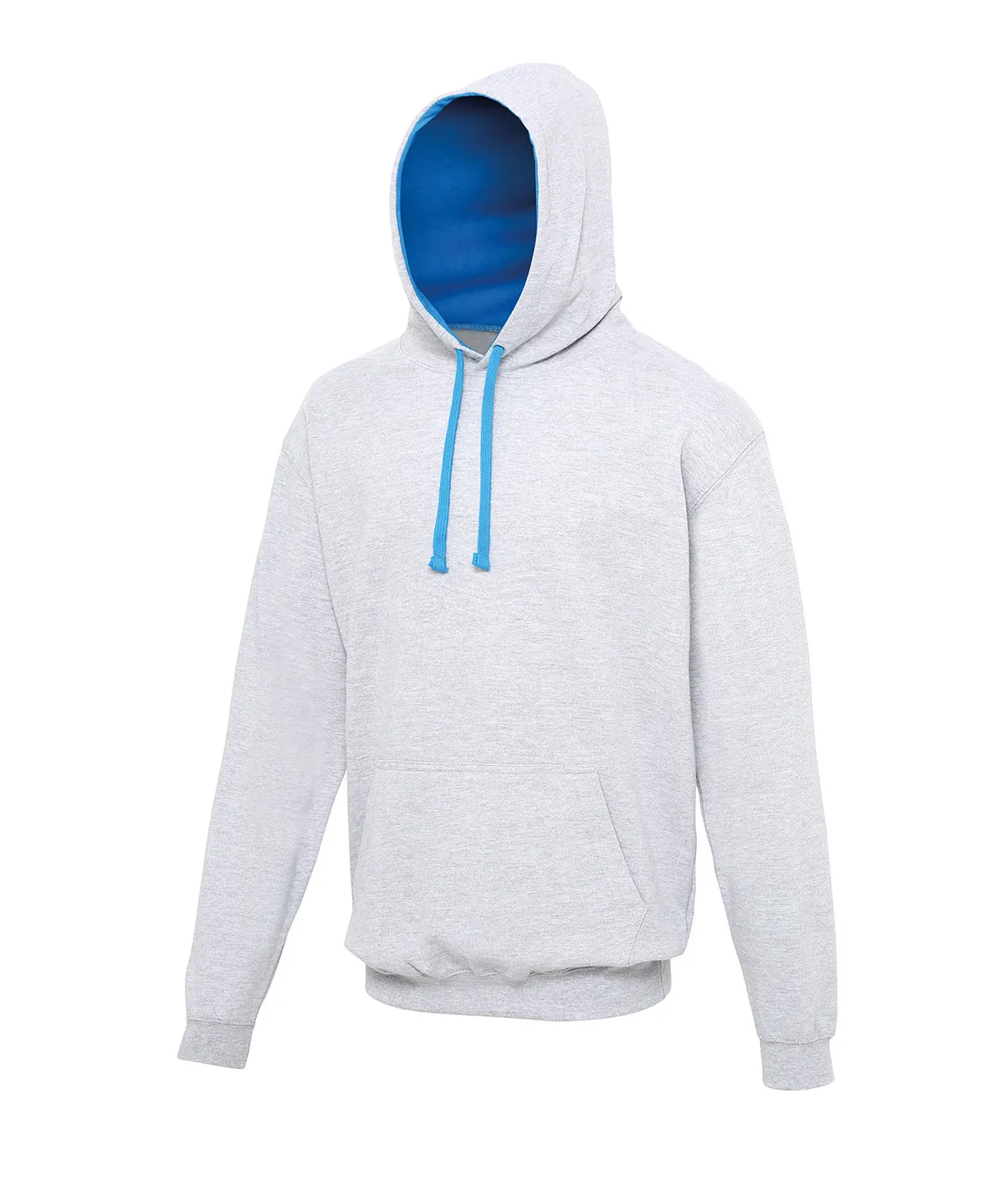 Varsity hoodie | Heather Grey/Sapphire Blue