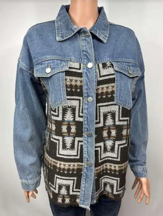 Western Denim Jacket Style#-DA-244