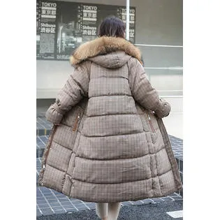 Women Relaxed Knee Long Winter Padded Casual Jacket - WJC23678