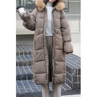 Women Relaxed Knee Long Winter Padded Casual Jacket - WJC23678