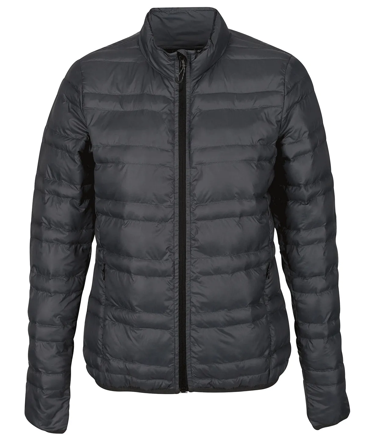 Womens Firedown down-touch jacket | Seal Grey/Black